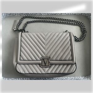 Victoria's Secret • Gray Quilted Shoulder Bag • Never Used